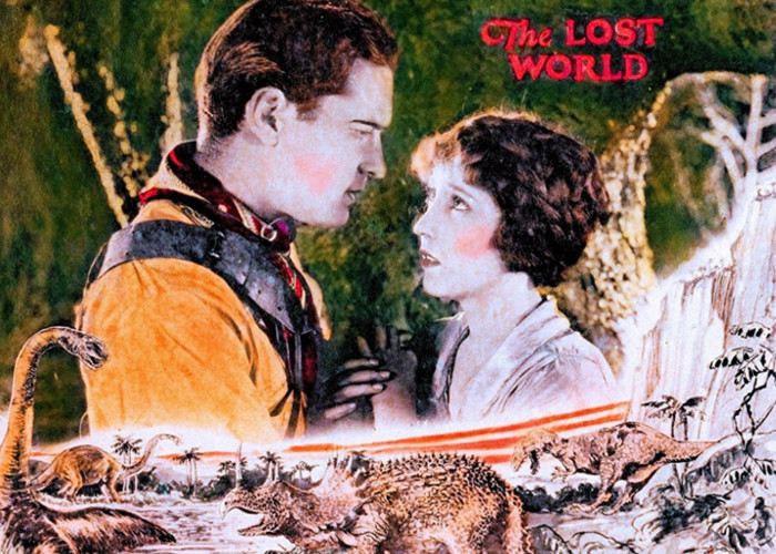 Lloyd Hughes and Bessie Love in The Lost World