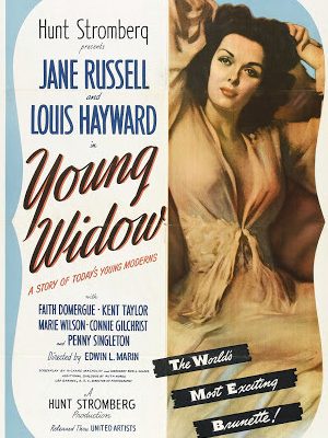 Jane Russell and Louis Hayward in Young Widow