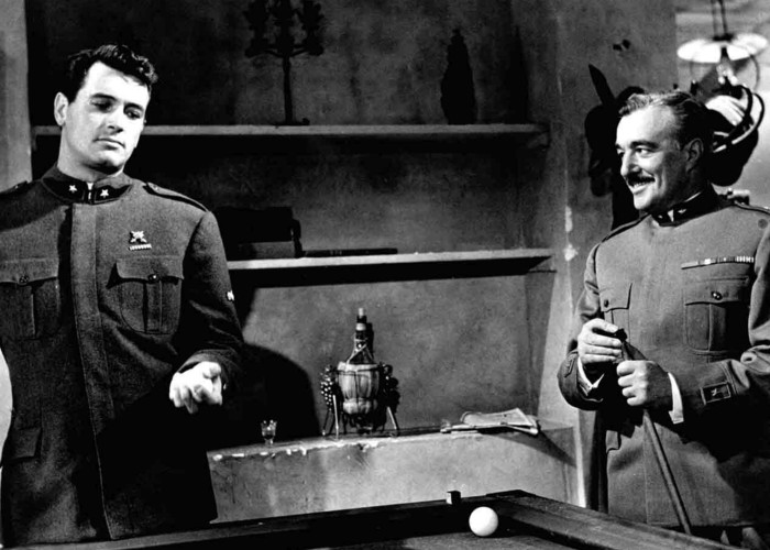 Rock Hudson and Vittorio De Sica in A Farewell to Arms