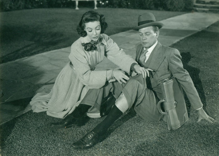 Joseph Cotten and Loretta Young in Half Angel