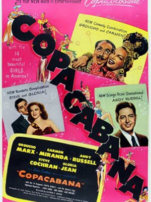 Groucho Marx, Carmen Miranda, Steve Cochran, Gloria Jean, and Andy Russell in Copacabana (1947)