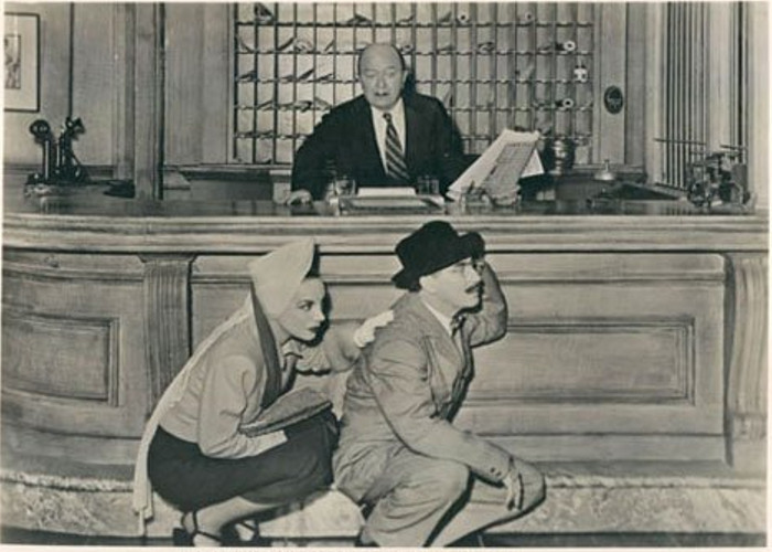 Groucho Marx, Carmen Miranda, and Chester Clute in Copacabana (1947)