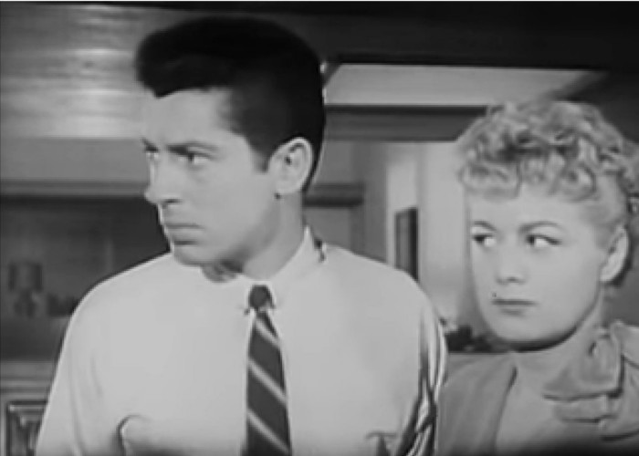 Shelley Winters, Farley Granger, and Archie in Behave Yourself! (1951)