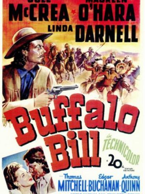 Maureen O'Hara and Joel McCrea in Buffalo Bill (1944)