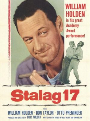William Holden, Harvey Lembeck, and Robert Strauss in Stalag 17 (1953)