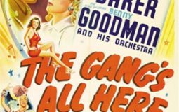 Carmen Miranda, Phil Baker, James Ellison, Alice Faye, and Benny Goodman in The Gang's All Here (1943)