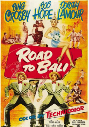 Bing Crosby, Bob Hope, and Dorothy Lamour in Road to Bali (1952)