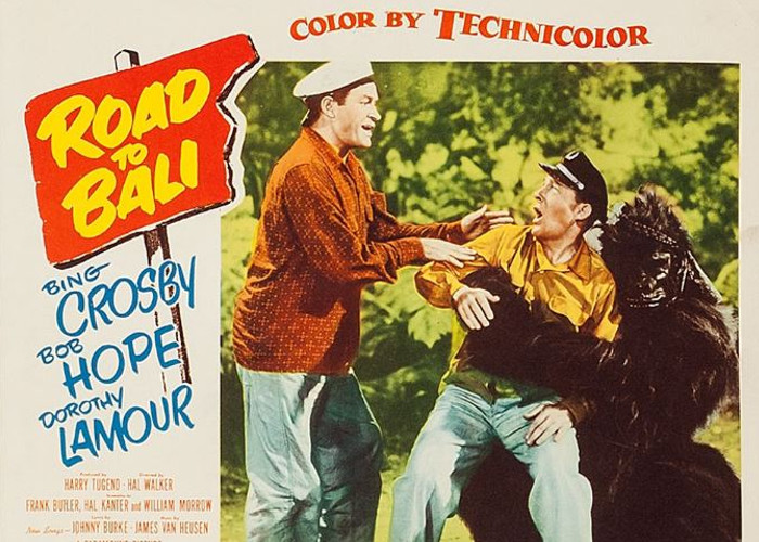 Bing Crosby and Bob Hope in Road to Bali (1952)