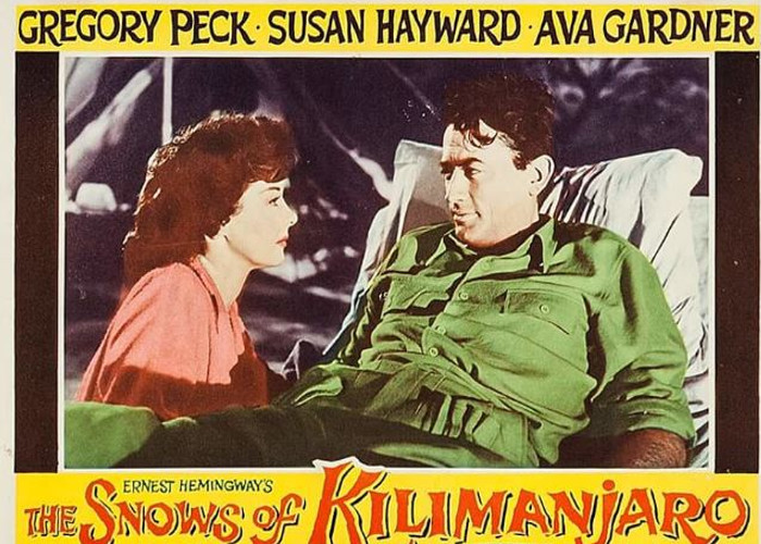 Gregory Peck and Susan Hayward in The Snows of Kilimanjaro (1952)