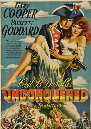 Gary Cooper and Paulette Goddard in Unconquered (1947)