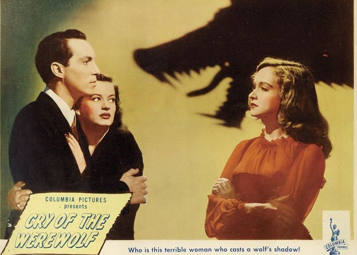 Nina Foch, Stephen Crane, and Osa Massen in Cry of the Werewolf (1944)