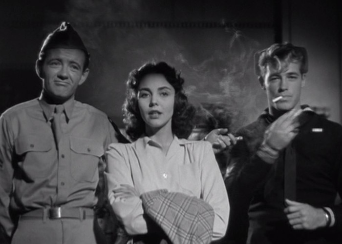 Jennifer Jones, Guy Madison, and Robert Walker in Since You Went Away (1944)