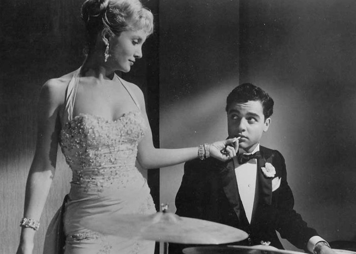 Sal Mineo and Susan Oliver in The Gene Krupa Story (1959)