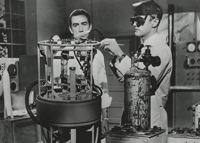 Richard Devon and Dick Miller in War of the Satellites (1958)