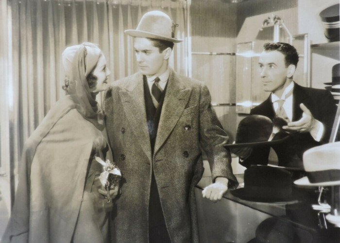 Tyrone Power, George Beranger, and Loretta Young in Café Metropole (1937)