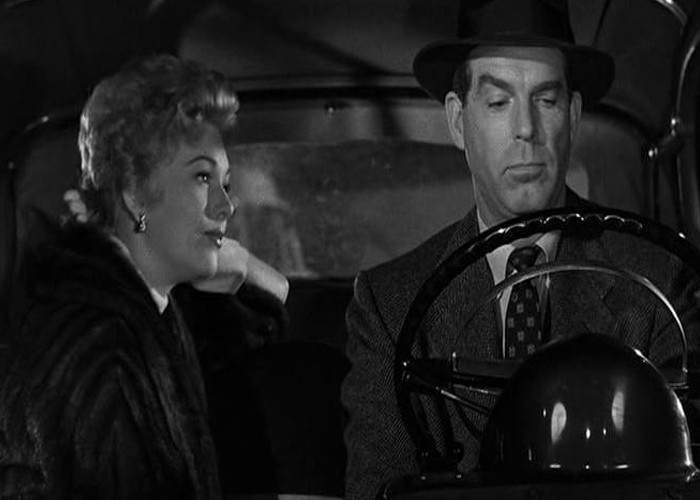 Kim Novak and Fred MacMurray in Pushover (1954)