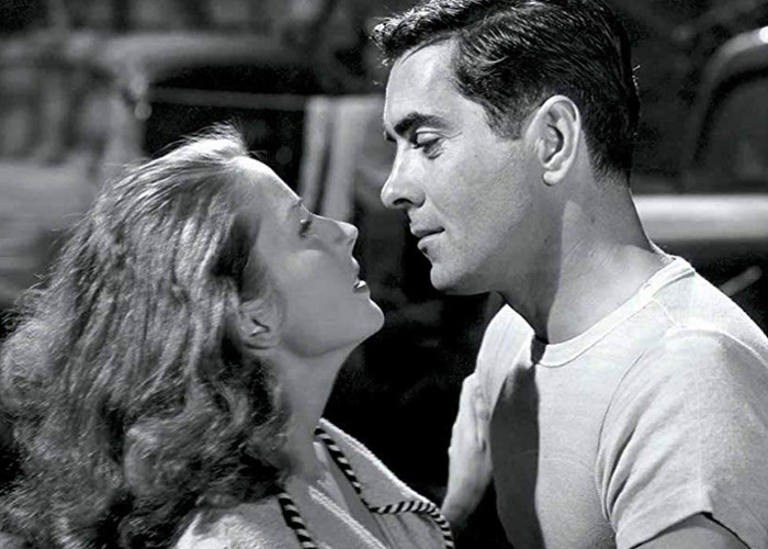 Tyrone Power and Coleen Gray in Nightmare Alley (1947)
