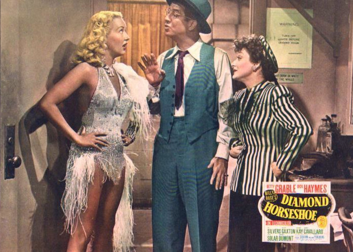 Betty Grable, Beatrice Kay, and Phil Silvers in Diamond Horseshoe (1945)