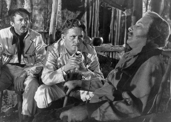 Spencer Tracy, Walter Brennan, and Cedric Hardwicke in Stanley and Livingstone (1939)