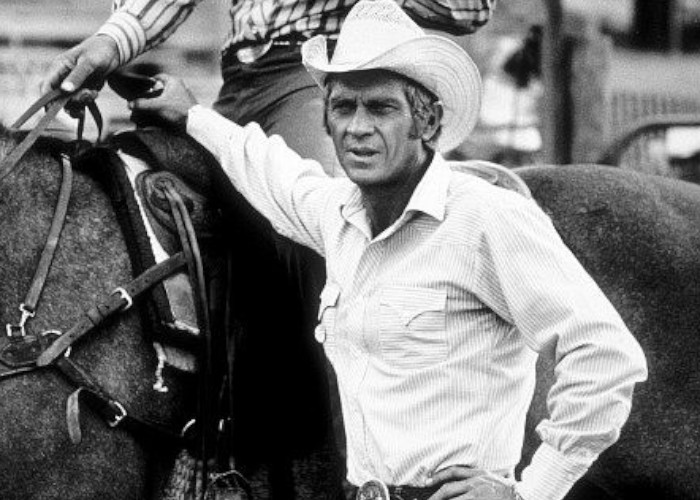 "Junior Bonner" Steve McQueen on location in Arizona 1971 ABC / Booth-Gardner