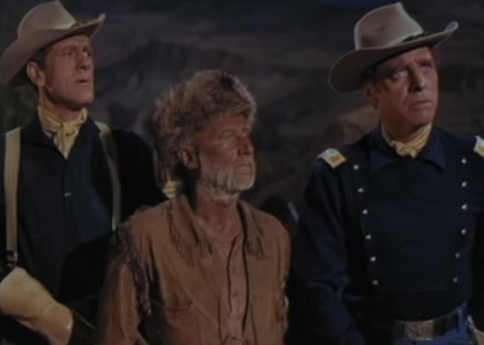 Burt Lancaster, Donald Pleasence, and John Anderson in The Hallelujah Trail (1965)