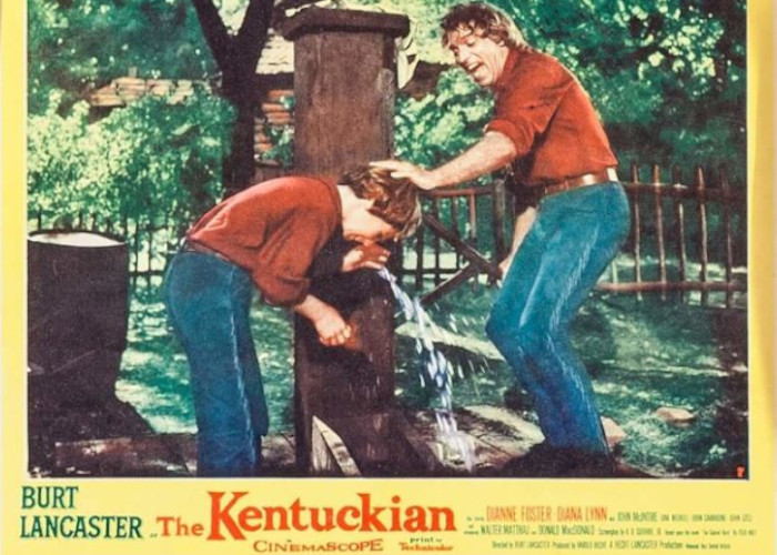 Burt Lancaster and Donald MacDonald in The Kentuckian (1955)