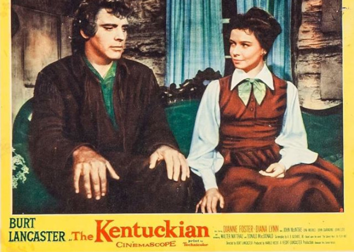 Burt Lancaster and Dianne Foster in The Kentuckian (1955)