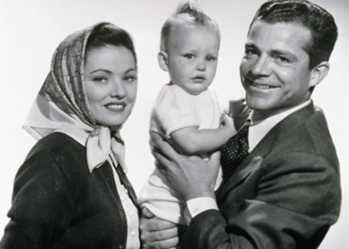 Gene Tierney, Dana Andrews, and Christopher Olsen in The Iron Curtain (1948)