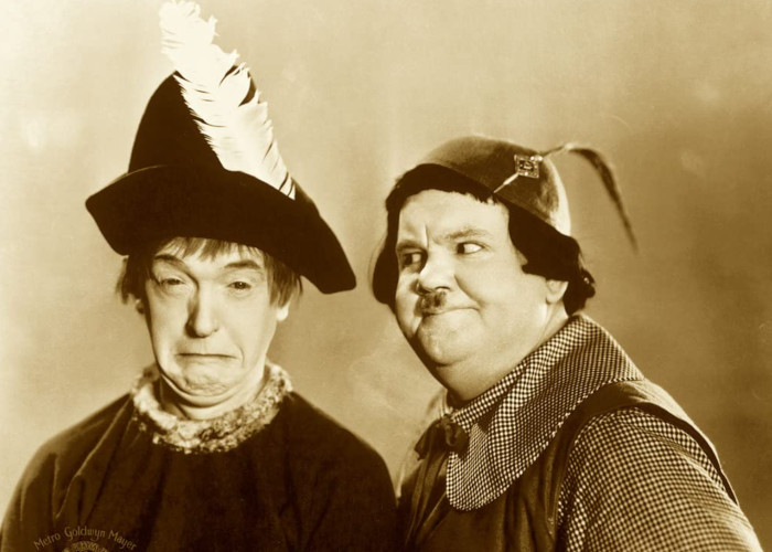 Oliver Hardy and Stan Laurel in Babes in Toyland (1934)