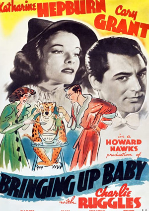 Cary Grant and Katharine Hepburn in Bringing Up Baby (1938)