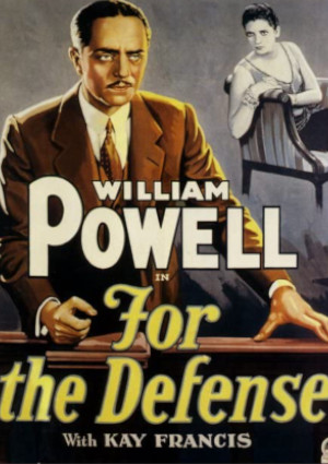 William Powell and Kay Francis in For the Defense (1930)