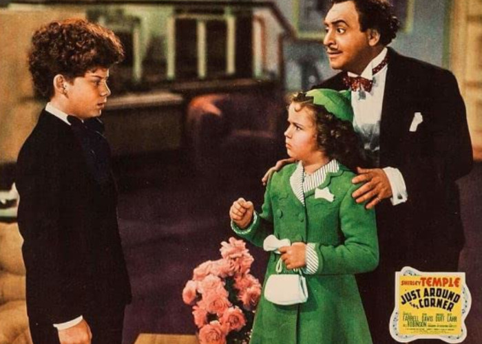 Shirley Temple, Eddie Conrad, and Leonard Kibrick in Just Around the Corner (1938)