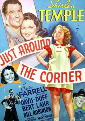 Shirley Temple, Joan Davis, Amanda Duff, Charles Farrell, Bert Lahr, and Bill Robinson in Just Around the Corner (1938)