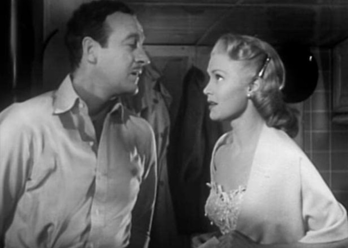 David Niven and Joan Caulfield in The Lady Says No (1951)