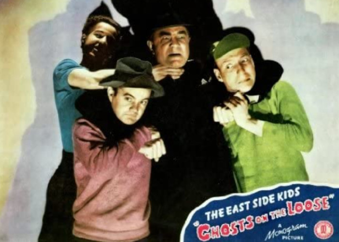 Bela Lugosi, Leo Gorcey, Huntz Hall, and Bobby Jordan in Ghosts on the Loose (1943)