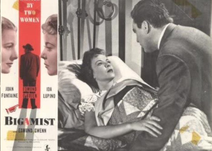 Ida Lupino and Edmond O'Brien in The Bigamist (1953)