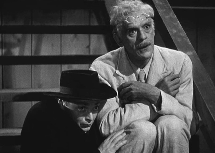 Peter Lorre and Boris Karloff in The Boogie Man Will Get You (1942)