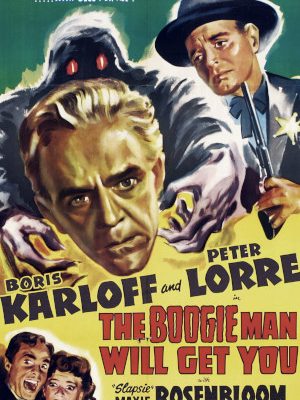 Peter Lorre and Boris Karloff in The Boogie Man Will Get You (1942)