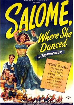 Yvonne De Carlo, David Bruce, and Rod Cameron in Salome Where She Danced