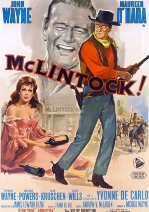 Maureen O'Hara and John Wayne in McLintock! (1963)