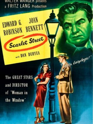 Edward G. Robinson, Joan Bennett, and Dan Duryea in Scarlet Street (1945)