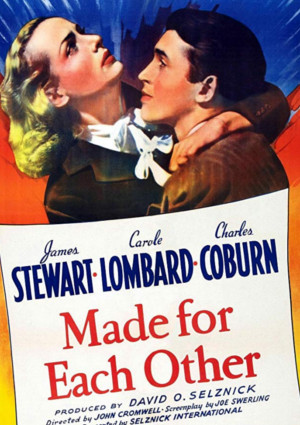 James Stewart and Carole Lombard in Made for Each Other (1939)