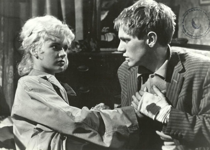 Adam Faith and Carol White in Never Let Go (1960)