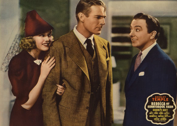 Randolph Scott, Phyllis Brooks, and Jack Haley in Rebecca of Sunnybrook Farm (1938)