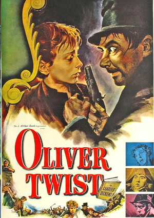 John Howard Davies, Anthony Newley, Robert Newton, Francis L. Sullivan, and Kay Walsh in Oliver Twist (1948)